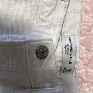 Abercrombie & Fitch White High Rise Women Jeans